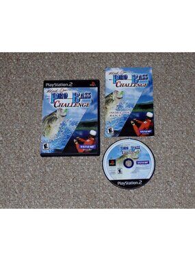Mark Davis Pro Bass Challenge PlayStation 2 PS2 Complete Natsume Fishing